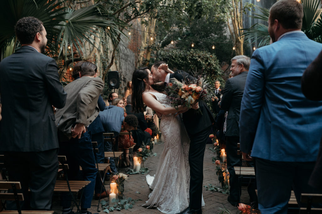 Intimate wedding at The Pharmacy Museum in New Orleans 