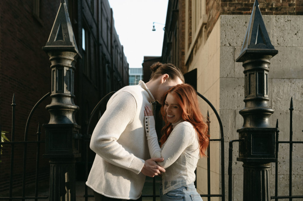 Downtown Nashville Engagement Session near Printers Alley.