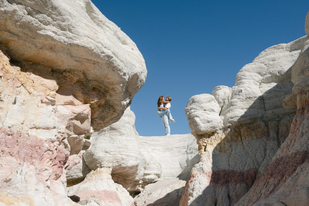 Colorado couples session at the Paint Mines 