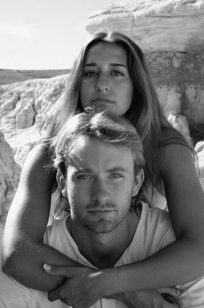 Black and white image for a Colorado couples session