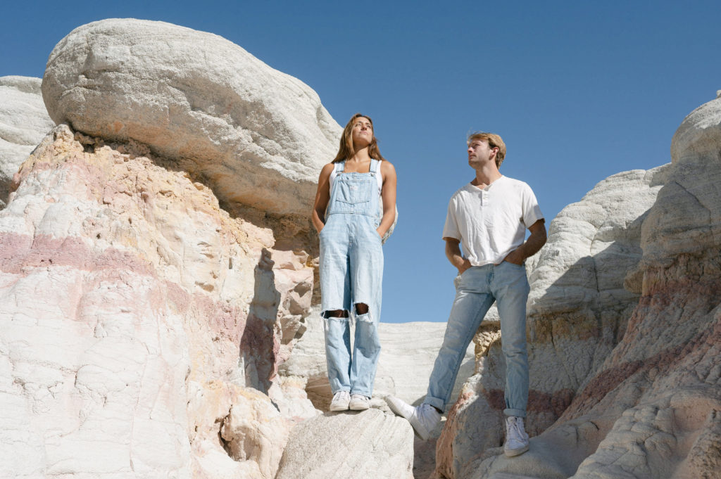 A Colorado couples session at the paint mines 
