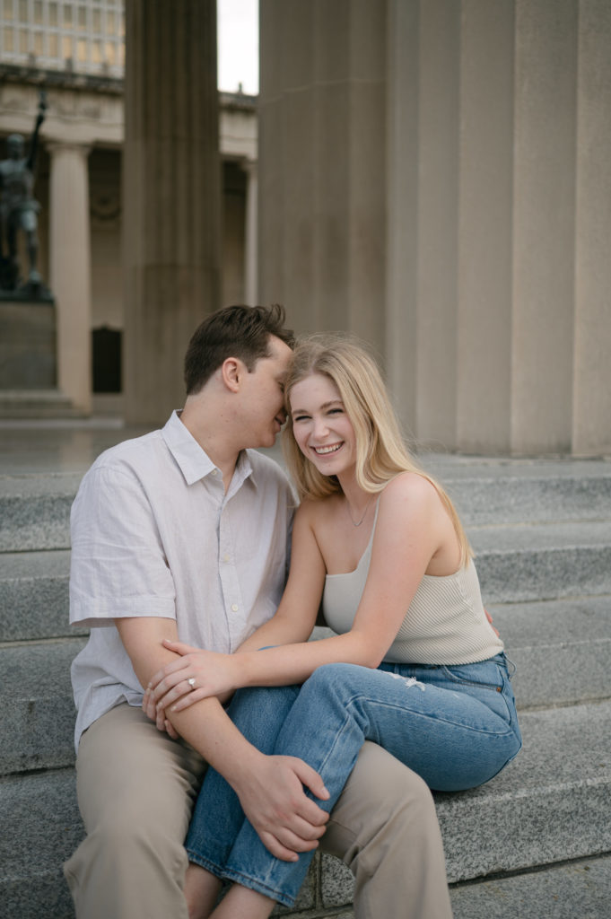 Engagement session in downtown Nashville 