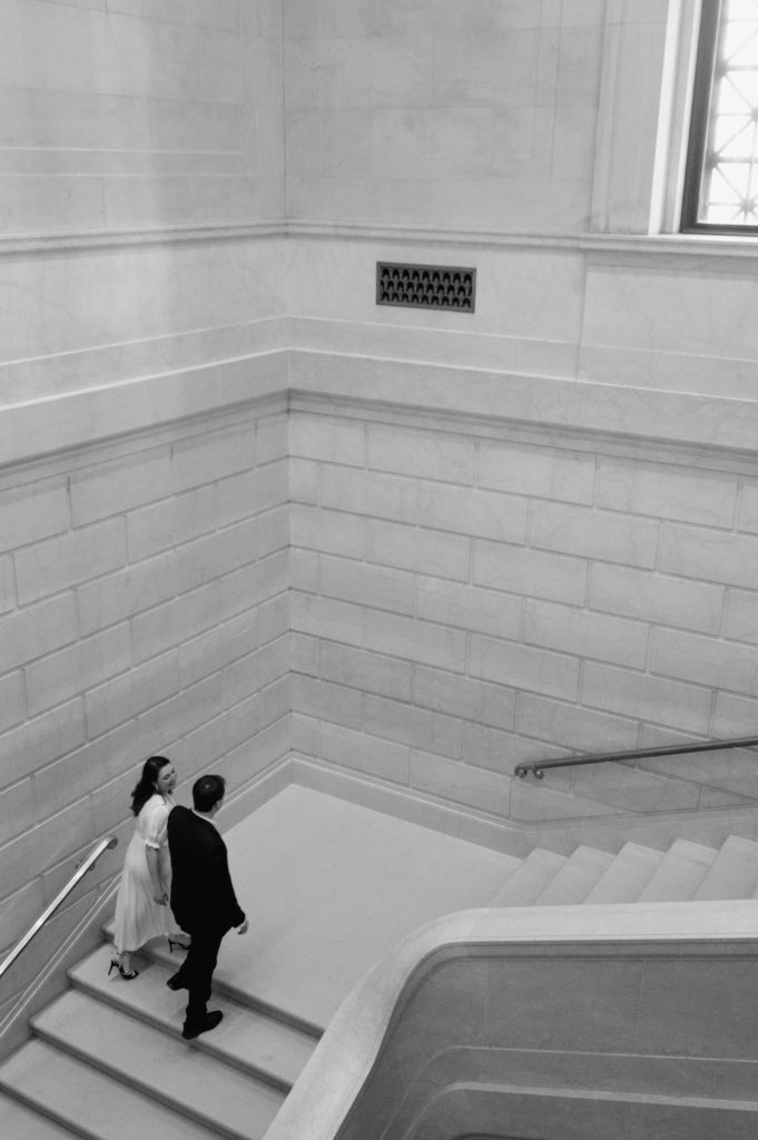 Engagement photos in The National Gallery of Art in Washington DC