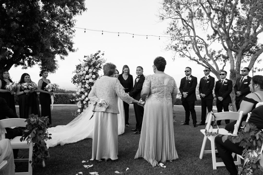 Wedding ceremony in southern California 