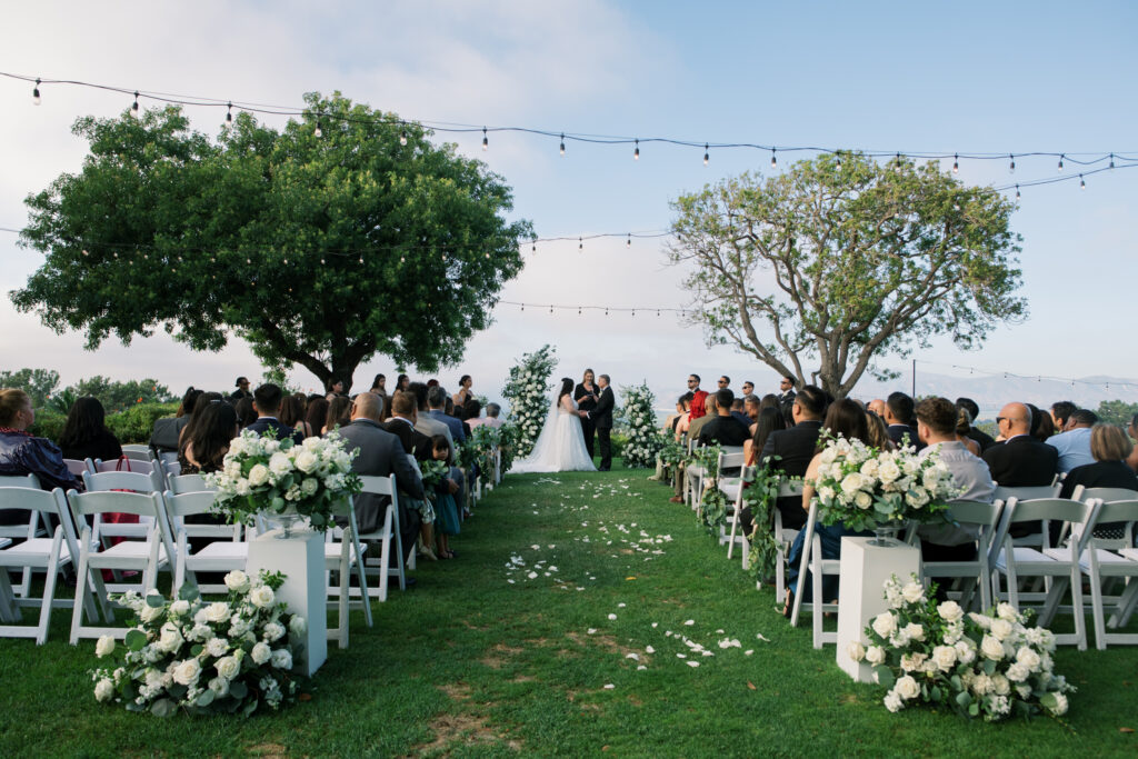Wedding ceremony in southern California 