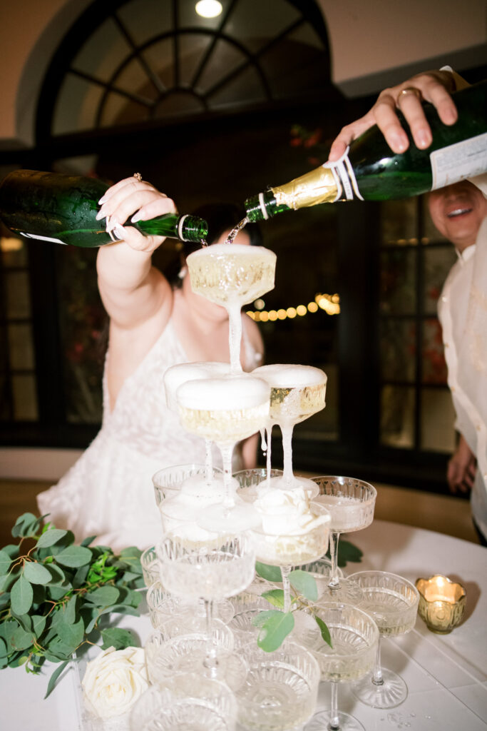 Timeless champagne tower 