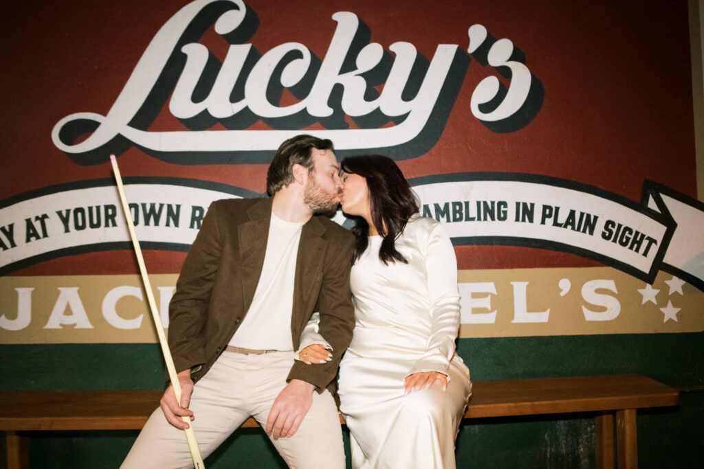 Nashville, Tennessee engagement session at a bar 