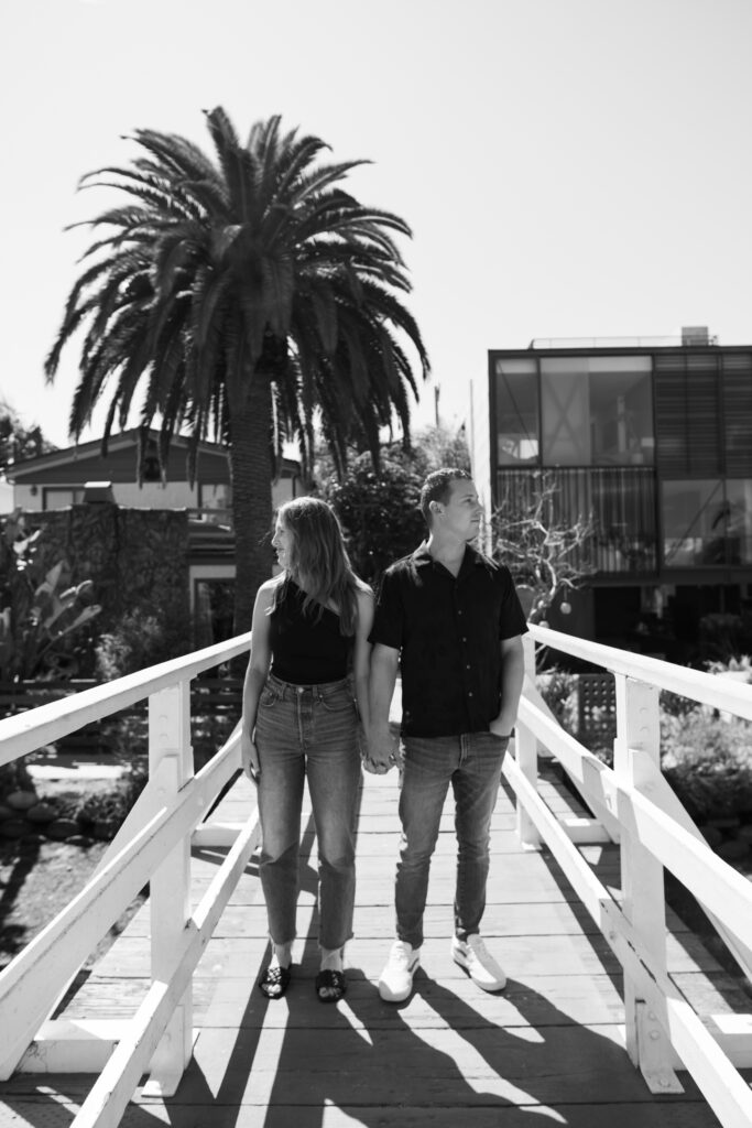 Engagement session in southern California near Venice Beach
