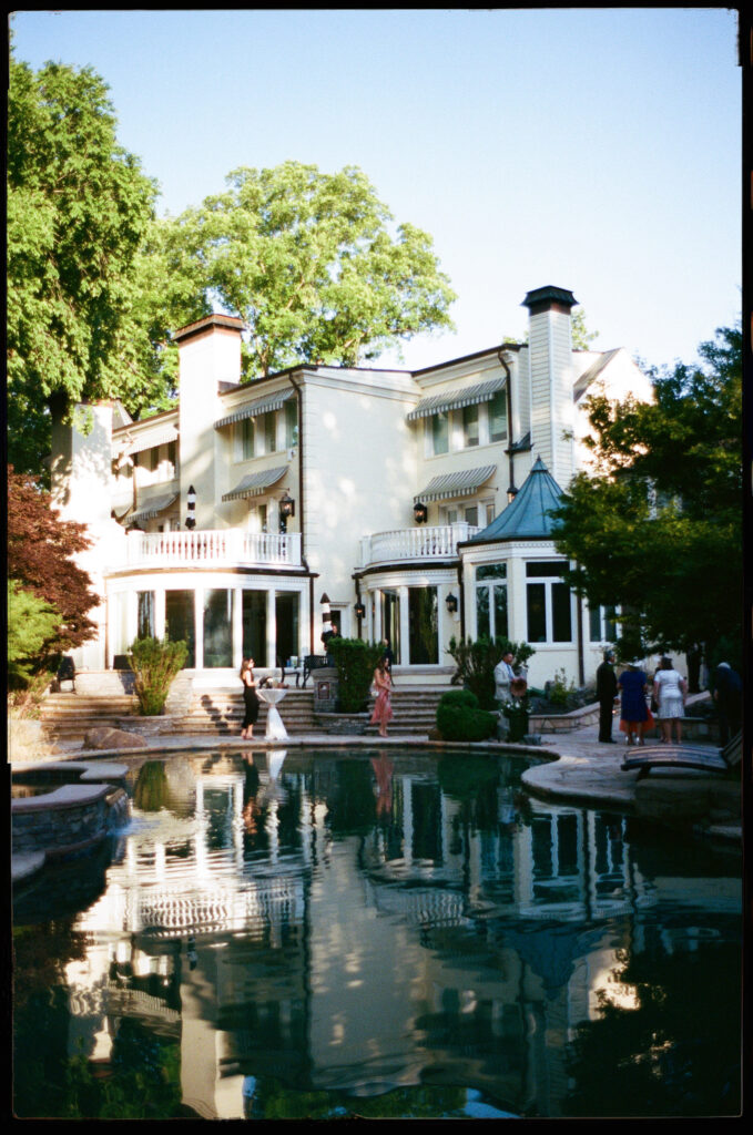 The Estate at Cherokee Dock photographed on film for a wedding 