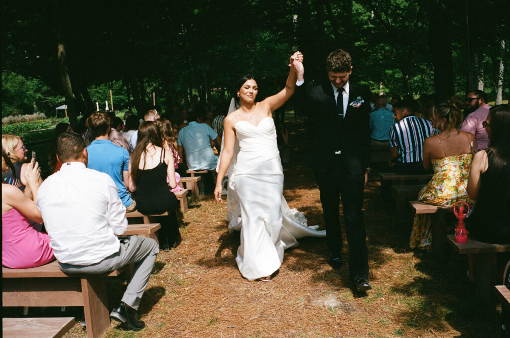 A summertime wedding ceremony at The Marmalade Lily in Cincinnati, Ohio