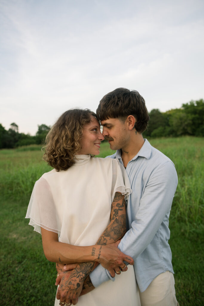 Wedding portraits at golden hour in Franklin, Tennessee