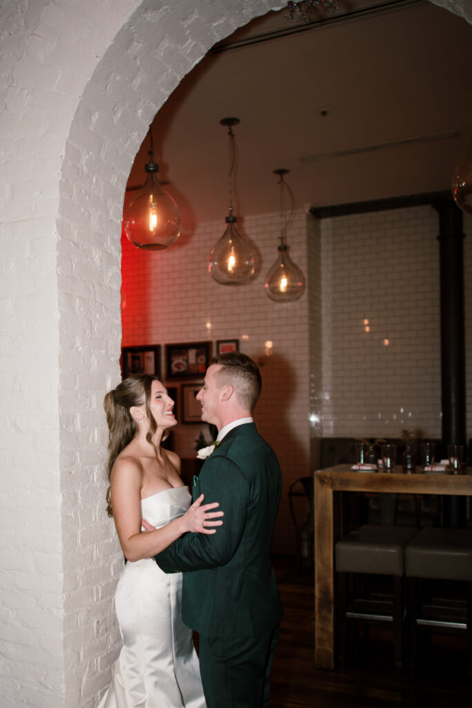 Bride and groom portraits in Abigail Street in OTR in Cincinnati, Ohio