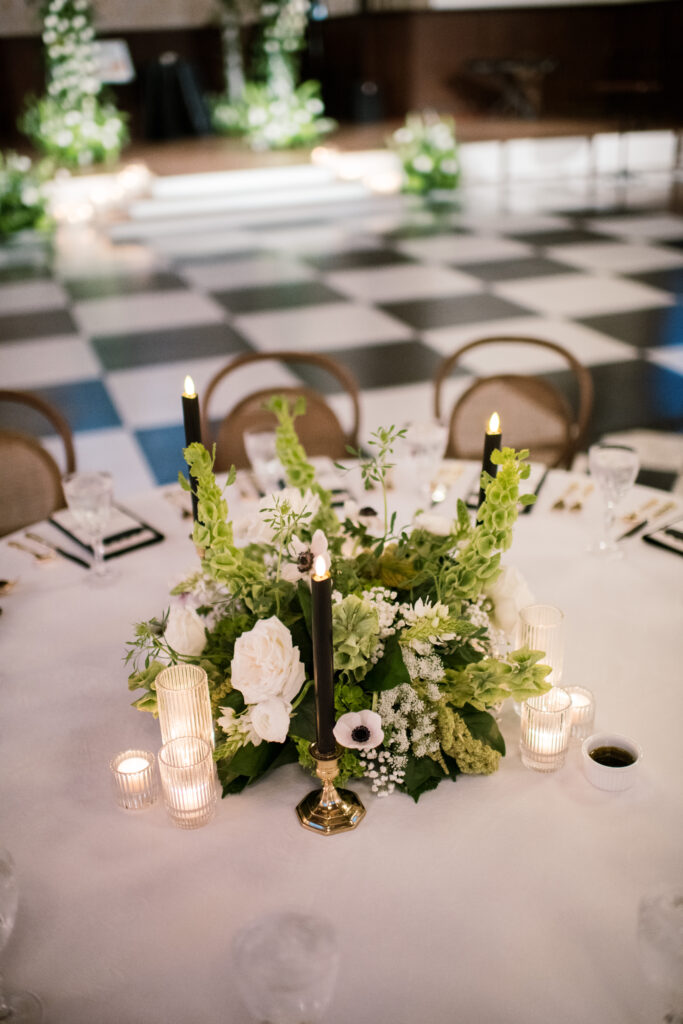 Detail shot of the ceremony and reception space at The Palomar in Cincinnati, Ohio