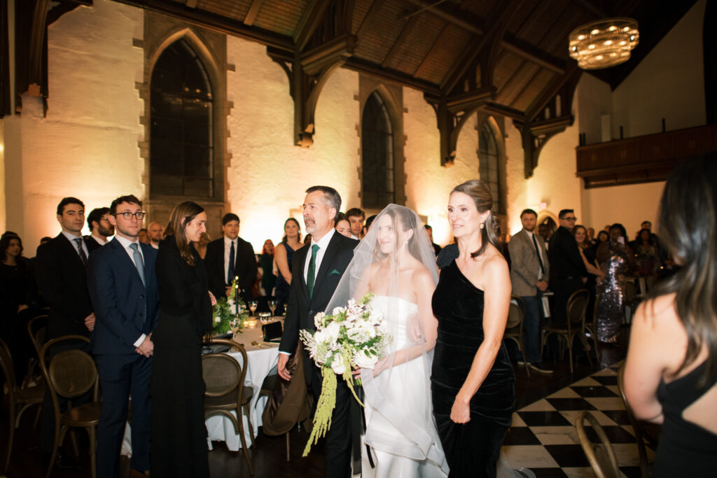 Bride walking down the aisle at The Palomar