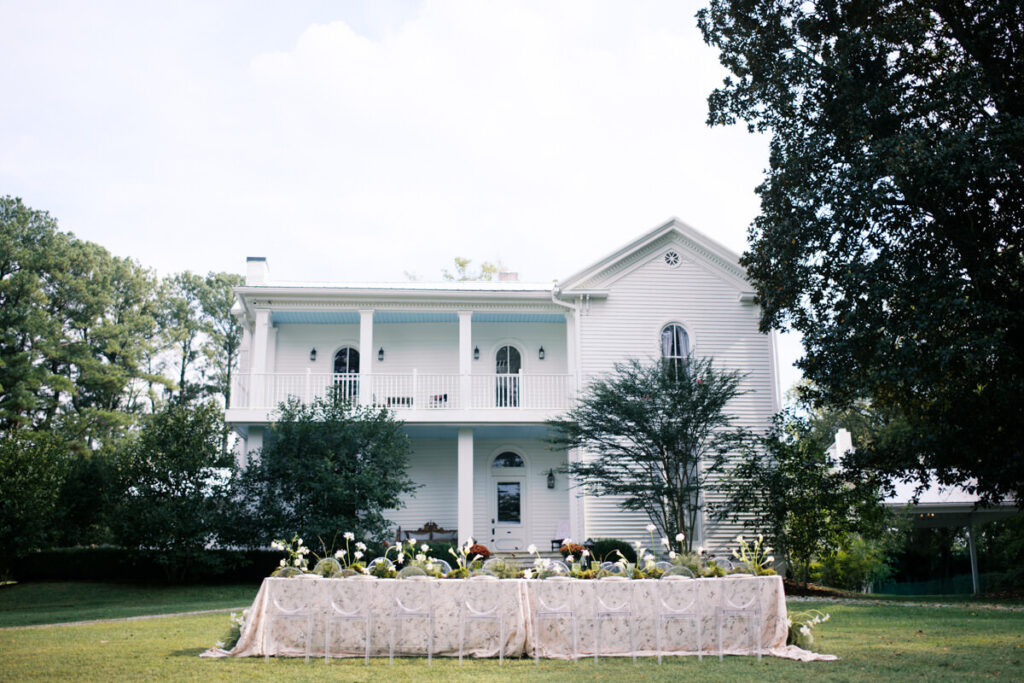Editorial Wedding Photography of a micro wedding table setting