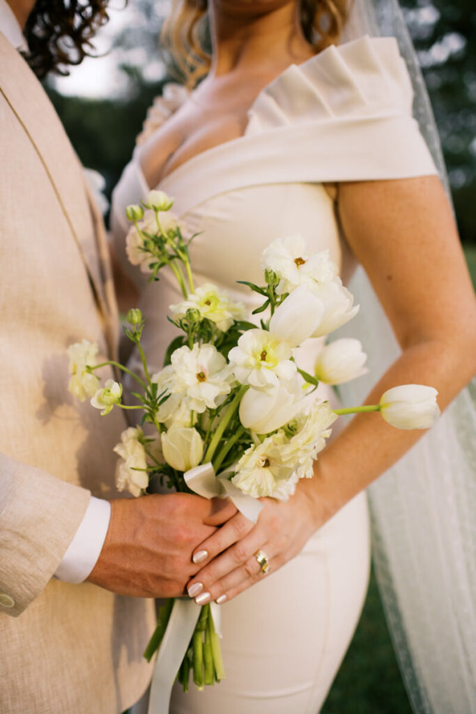 Editorial Wedding Photography detail shot of florals